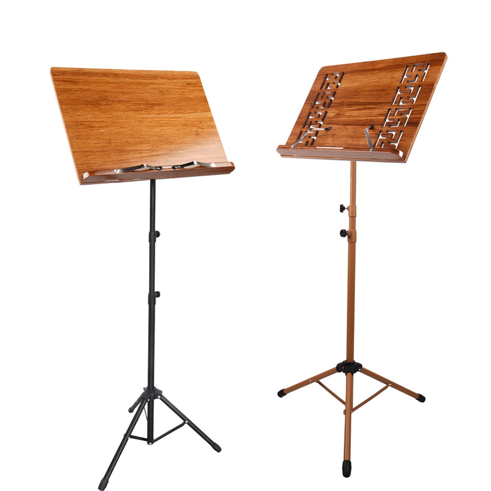 Soporte para partituras, portátil, plegable, de madera, trípode estable para lectura y visualización, ideal para actuaciones instrumentales y viajes