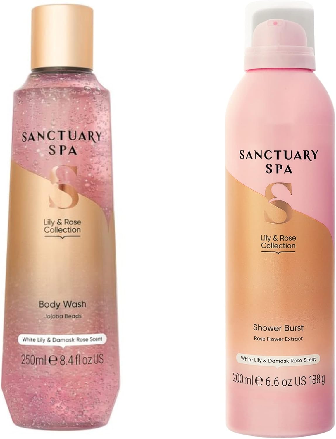 Sanctuary Spa Lily and Rose Shower Gel, Body Wash With Lily and Rose Foaming Shower Gel, Shower ...