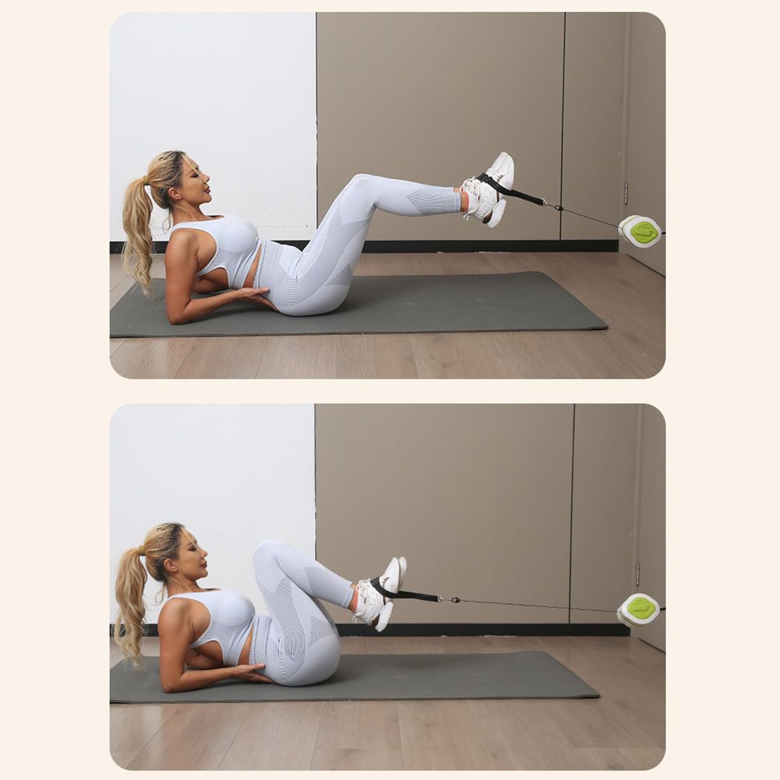 Fasce Di Resistenza Con Maniglie Fasce Elastiche Antiscivolo | Attrezzatura per Allenamento Muscolare Petto Gambe Braccia Polpacci per Donne Uomini Palestra Casa Yoga Fitness
