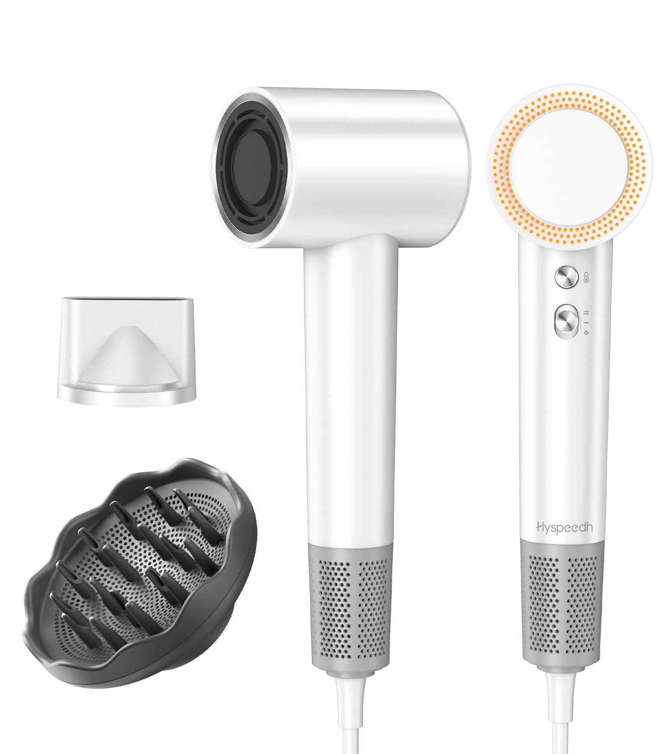 Product image of Hair Dryer with Diffuser,1-5min Fast Dry by 1400w, 3 Heat/Cool Wind Level,0.86lb Lightweight, 49db Low Noise,1.5 Billion Plasma, Industry-Leading High-Speed Brushless Motor Blow Dryer for Home Travel