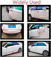 Vista 5 de ESUPPORT 32ft 10M U forma de coche puerta moldura goma rasguño protector tira borde guardia sello rojo