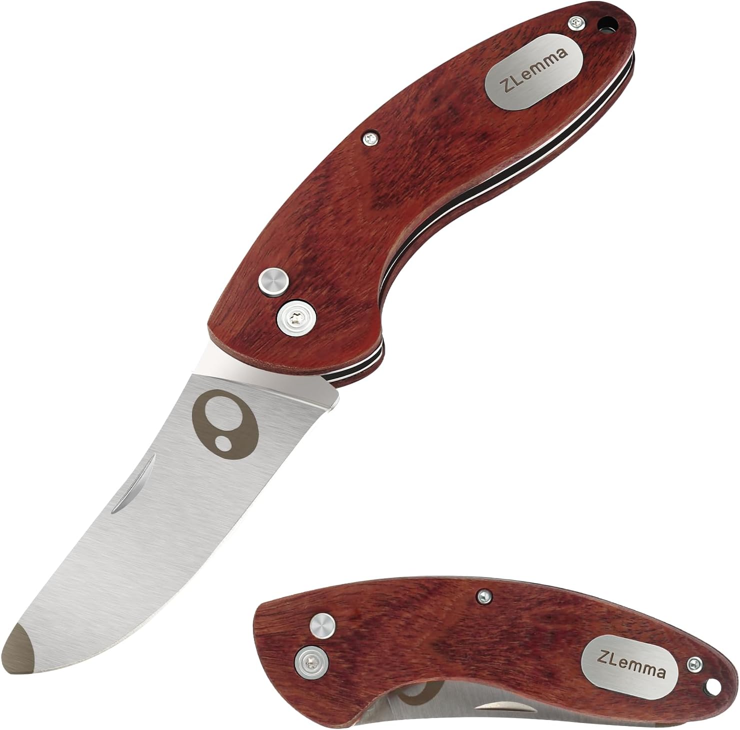 Kids Pocket Folding Knife with Safety Rounded Tip, Made Of Japanese Stainless Steel and Rosewood, Children’s First Folding Knife With Sharp Blade