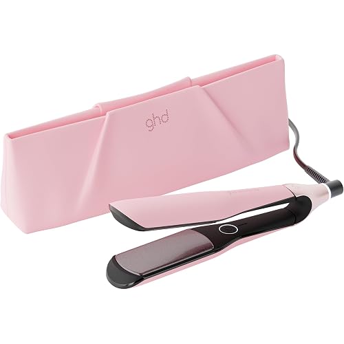 ghd Chronos max Ceramic Wide Plate Hair Straightener, 2 Inch, HD Motion-Responsive Technology, for Long, Thick and Curly Hair, Dusted Pink
