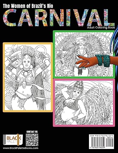 The Women of Brazil's Rio Carnival: Adult Coloring Book