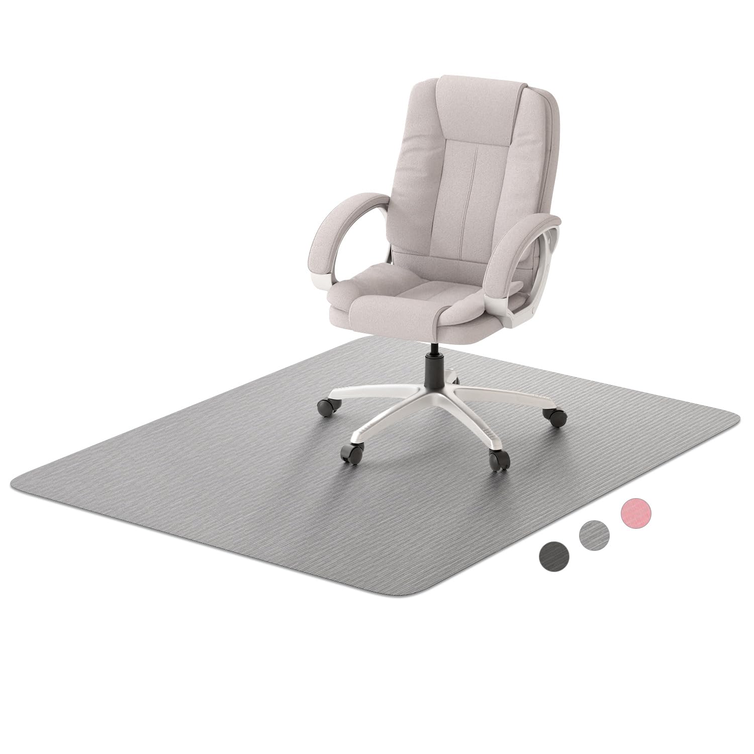 Hsurbtra Office Chair Mat for Hardwood Floor 35 x 47 Large Anti-Slip Computer Chair Mat Heavy Duty Wood