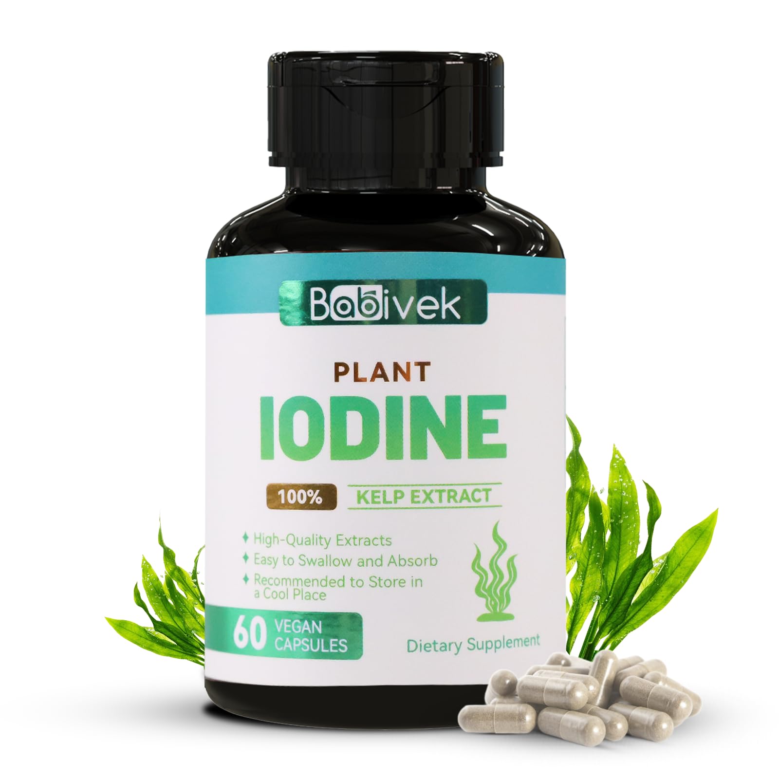 Iodine Supplement from Sea Vegetable Complex 60 Vegan Capsules