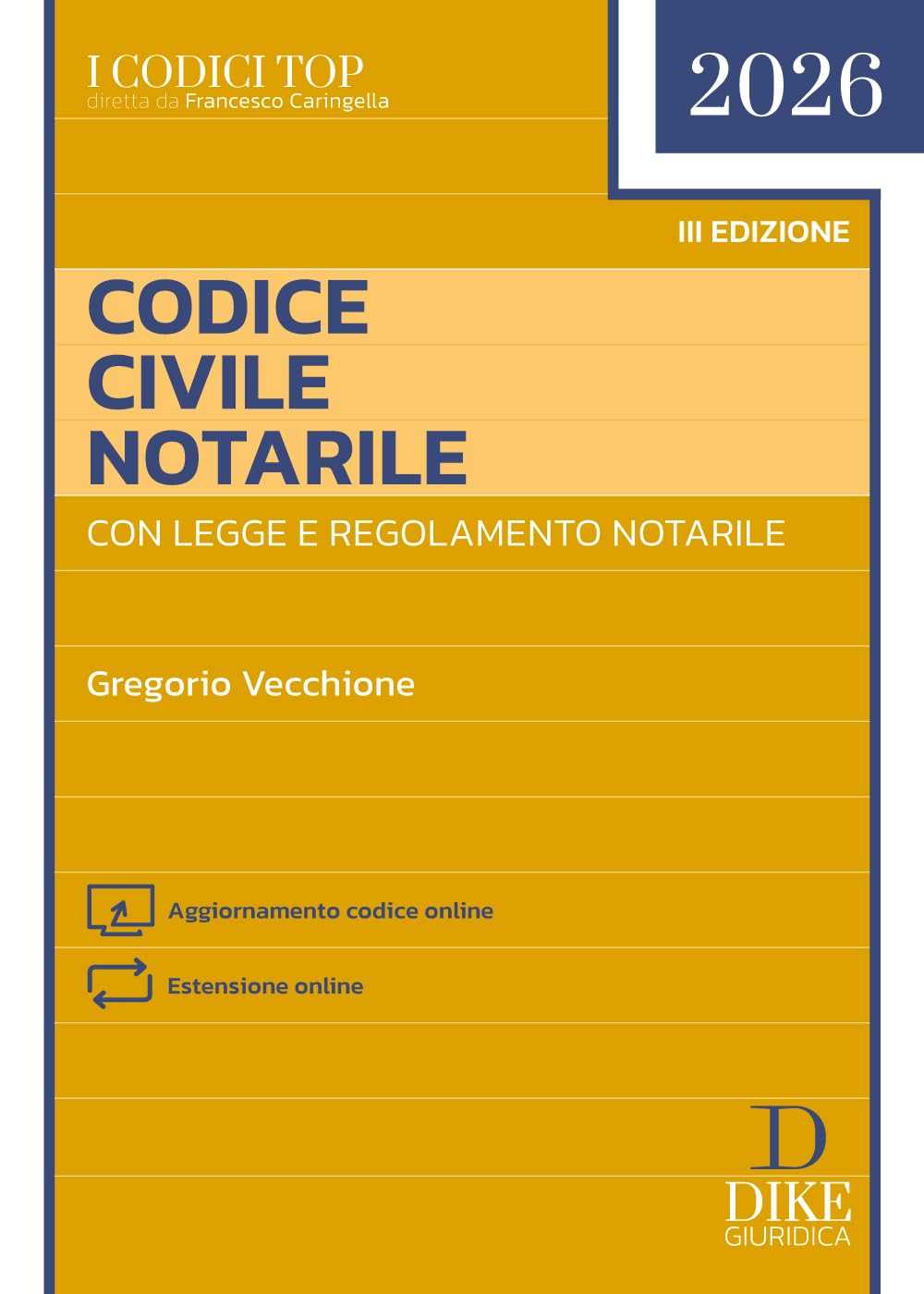 Codice Civile Notarile Top 2026. Con Aggiornamento codice online. Con Estensione online