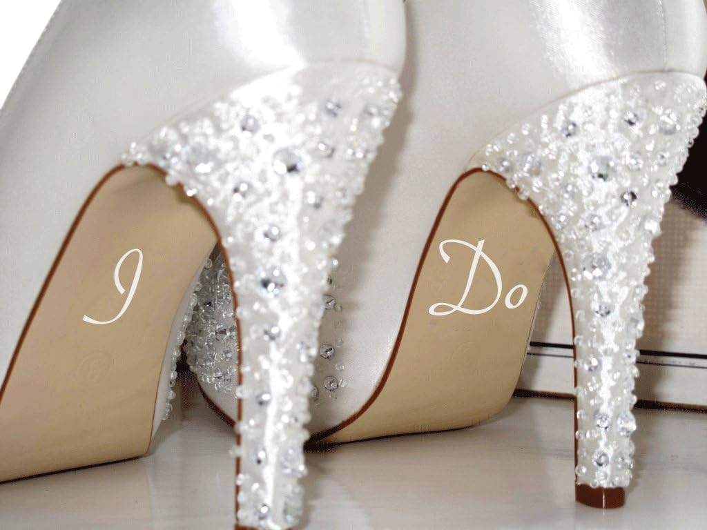 60 Second MakeoverLimited I Do Wedding Shoe Stickers Decal Engagement Present