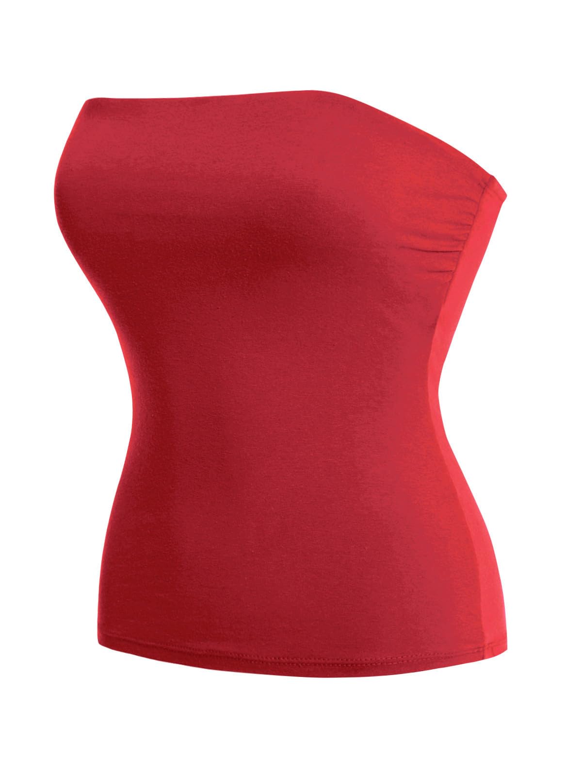MixMatchy Women's Stretchy Strapless Tube Top Y2K Bandeau Top
