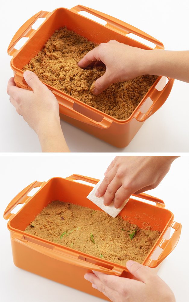 オレンジ 陶器 漬け物容器 高さ24cmのかなり大きい容器になります Amazon｜ヨシカワ(Yoshikawa) 発酵食堂 漬物ポット SJ1910 オレンジ