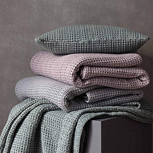 URBANARA Tagesdecke/Plaid Anadia – 100% Reine Baumwolle – weiche Decke als Bettüberwurf oder Kuscheldecke im Wohnzimmer, Schlafzimmer, Garten oder auf dem Balkon – Jacquard-Bindung - Senfgelb - Image 6