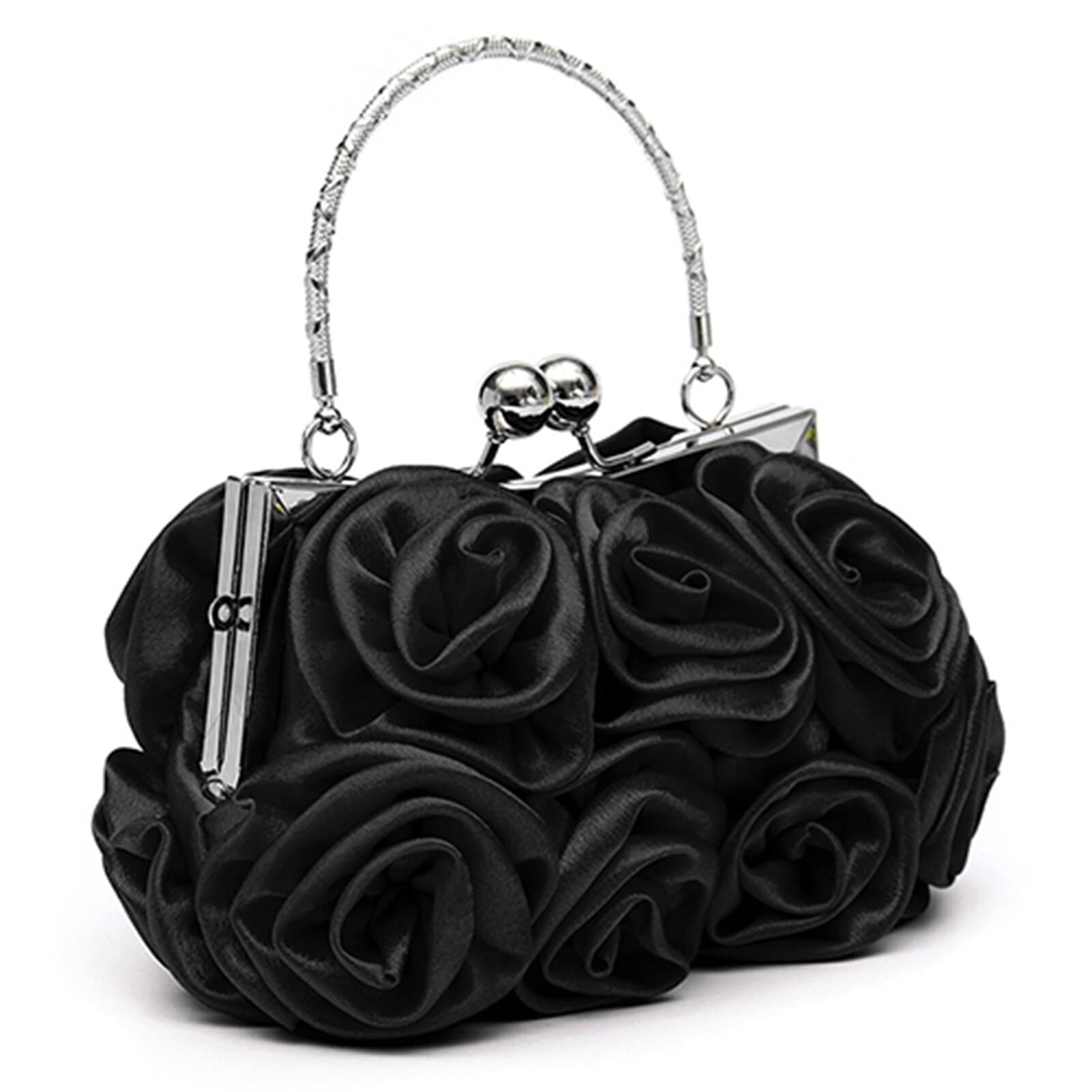Handbag Women's Tote Bag Rose Flower Pattern Clutch Bags Evening