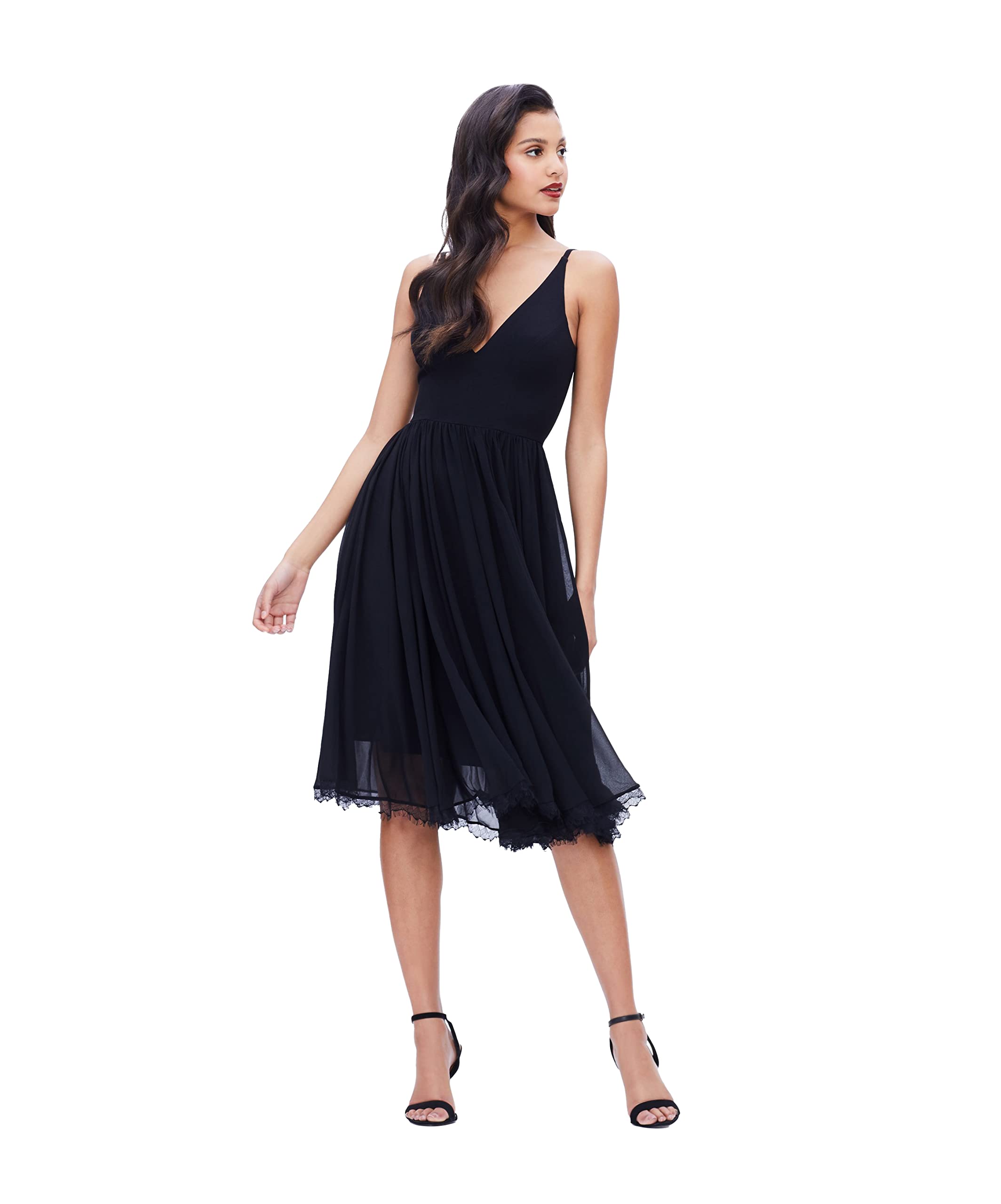 knee length dresses for ladies Dress The Population Alicia Dress - Red main image 1