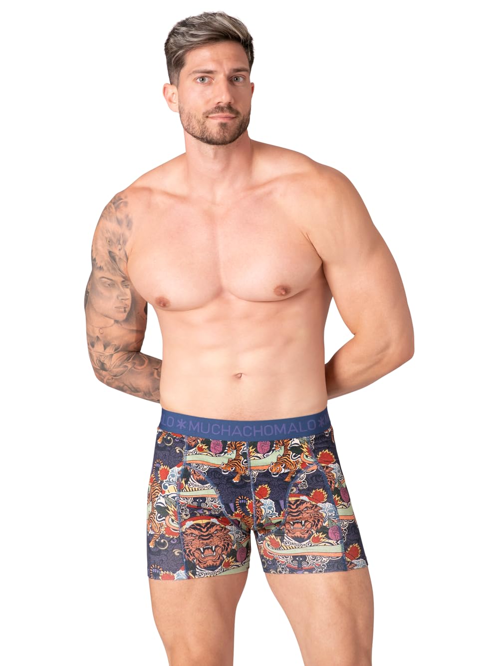 Muchachomalo Hombre Bóxer 10-Pack, Estampado, Algodón, Cinturilla Elástica