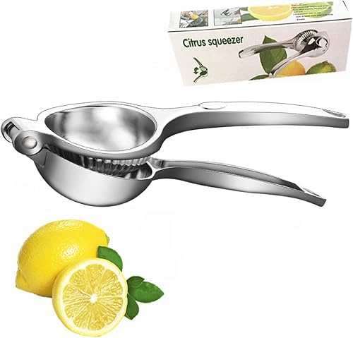 Exprimidor manual grande de lima de 9 pulgadas, exprimidor de limón, exprimidor de cítricos de acero inoxidable para limón, cítricos, lima, naranja,
