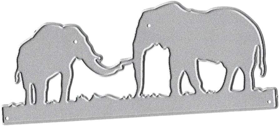 Die Cut, Die Cuts, Die Cuts for Card Making, Elephant Metal Cutting Dies Stencil DIY Scrapbooking Album Stamp Paper Card Embossing Craft Decor