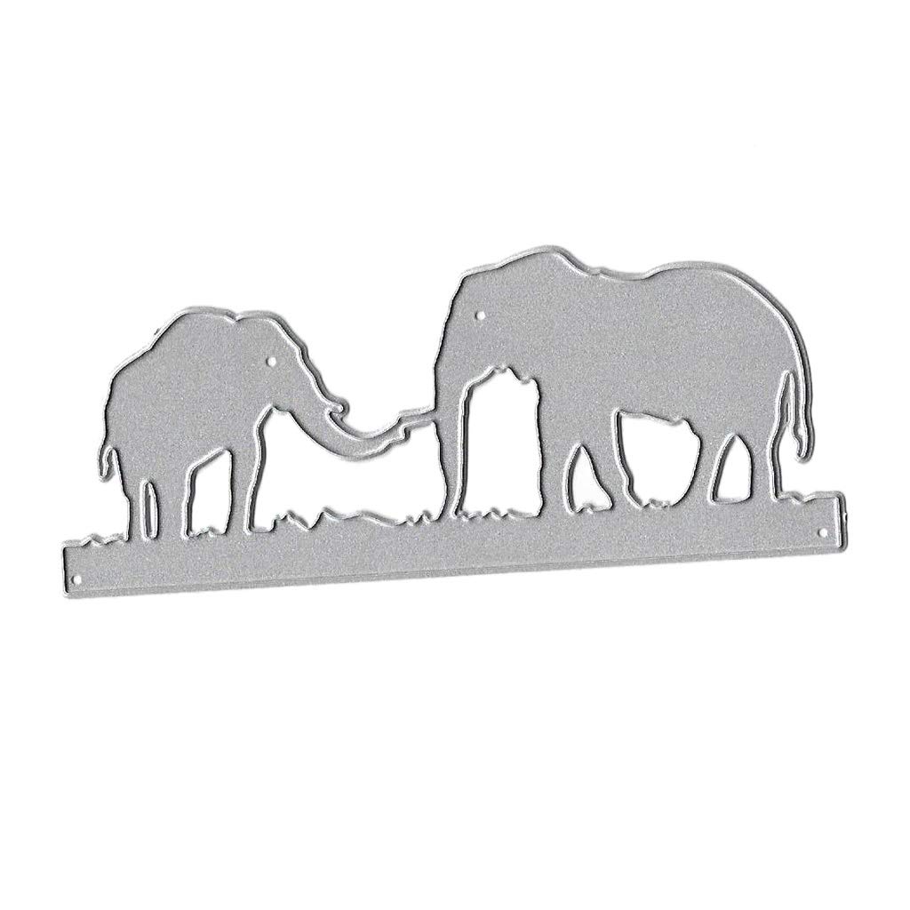 Die Cut, Die Cuts, Die Cuts for Card Making, Elephant Metal Cutting Dies Stencil DIY Scrapbooking Album Stamp Paper Card Embossing Craft Decor