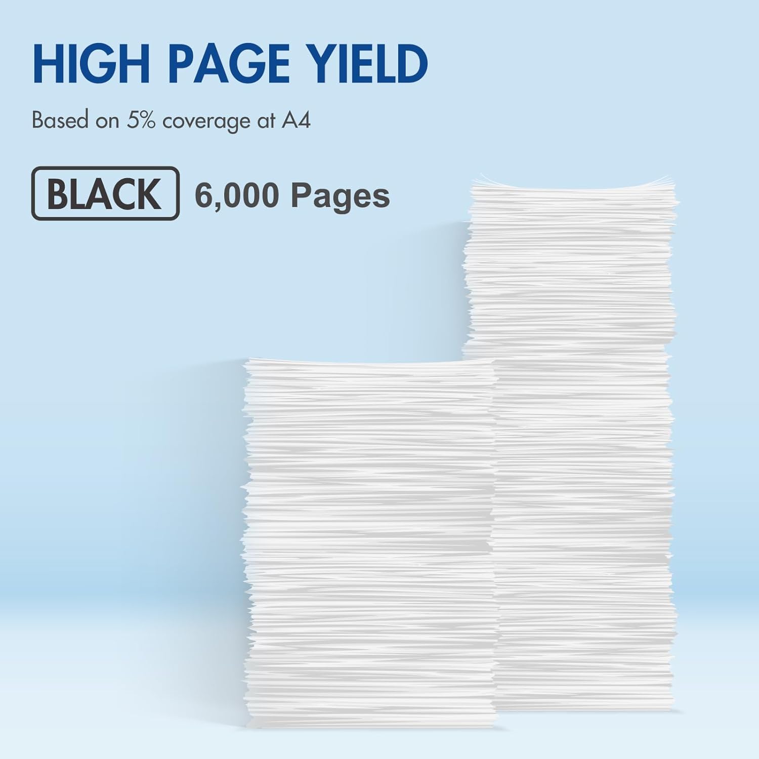56F1000 Black Toner Cartridge MS521dn MS421dn Remanufactured Compatible for Lexmark MX321adn MX521de MX421ade MX622ade MS621dn MS321 MS421 MS621 MS622 MS521 MX321 MX421 MX521 Printer 2 Pack