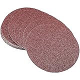 Auniwaig 6-Inch Sanding Disc Self Stick, 40 Grit NO-Hole PSA Aluminum Oxide Sandpaper for Random Orbital Sander Drill Grinder Rotary Tools 20pcs