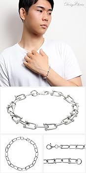 U字シルバーチェーンブレスレット Amazon | [新宿銀の蔵] シルバー925 リンクチェーン ブレスレット 17cm