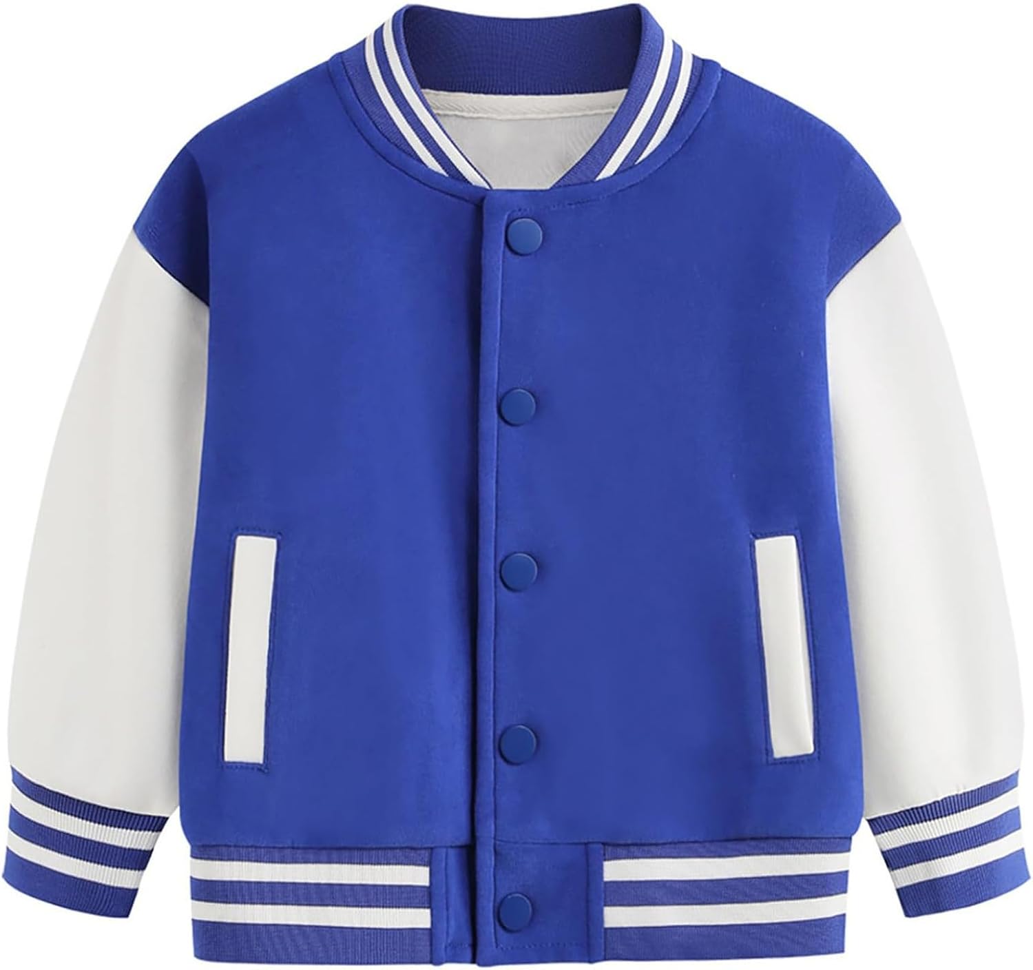 Toddlers Baby Boys Girls Baseball Varsity Jacket Outwear Coat Fall Winter Clothes