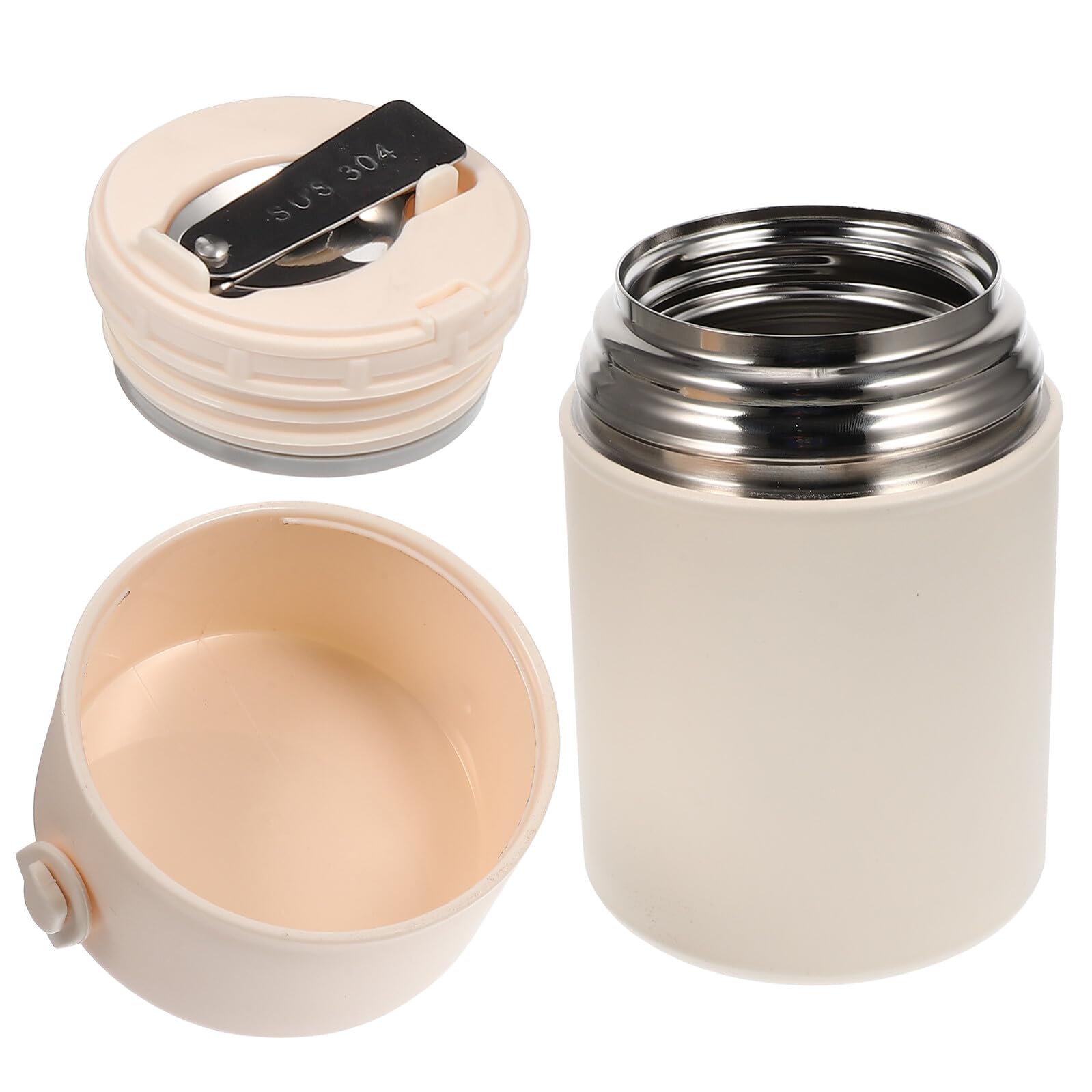 Recipiente de comida Artibetter térmico beige para mantener tus platos calientes