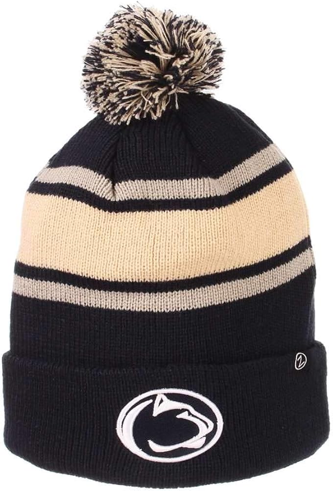 Zephyr Washington Huskies Tradition Vintage Pom Knit Beanie Purple