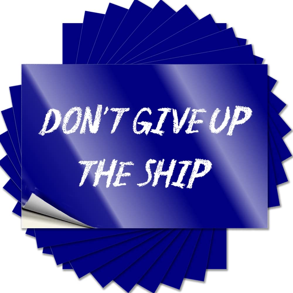Dorm Door Decorations Decals Durable Laptop | Don't Give Up The Ship Funky Self Adhesive Sticker for Beer DIY(12X18CM)