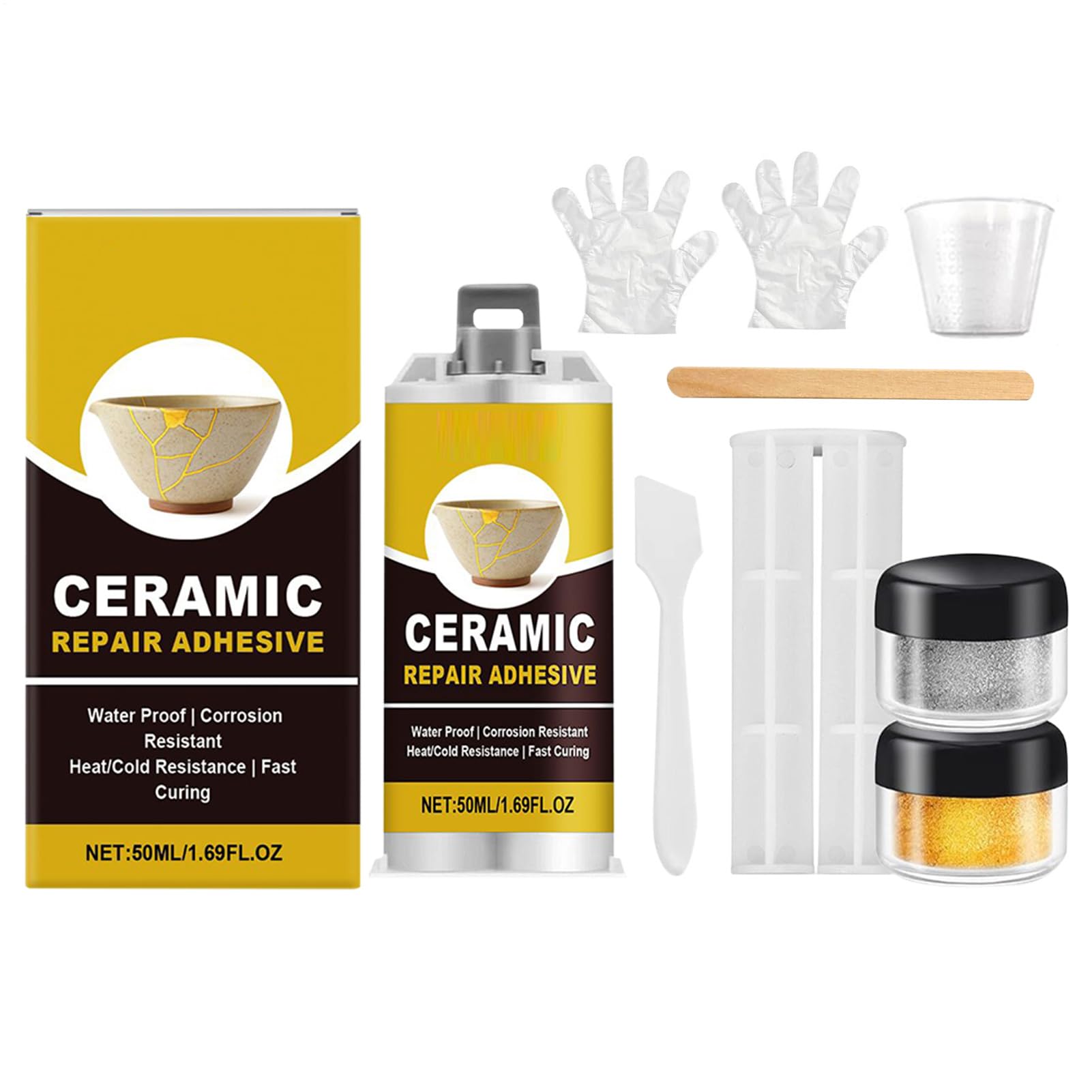 Ceramic Kintsugi Repair Kit, 50ml