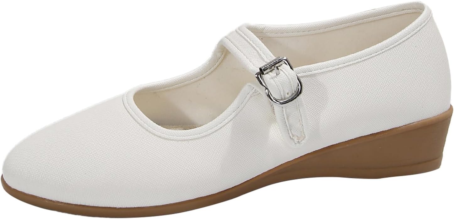 Women’s Mary Jane Flats Comfortable Round Toe Dressy Ballet Flat Shoes Slip on Business
