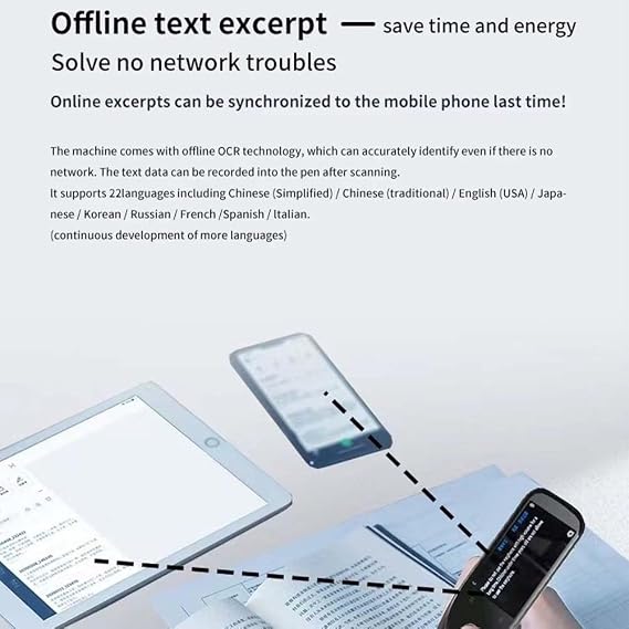 Translator Pen 2.0, Translation Pen 2025, Travel Language Translator Device, Business Traductpen, 112 Language Translation Scanning Reading Pen, Study Scanning Pen, Dyslexia Reading Tools