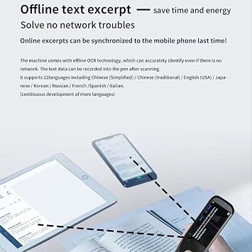 Translator Pen 2.0, Translation Pen 2025, Travel Language Translator Device, Business Traductpen, 112 Language Translation Scanning Reading Pen, Study Scanning Pen, Dyslexia Reading Tools