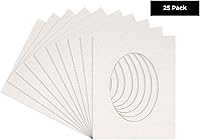 Vista 51 de CountryArtHouse Marco ovalado verde cazador de 5 x 7 pulgadas, sin ácidos, con núcleo blanco, corte biselado para fotos de 4 x 6, se adapta a marcos