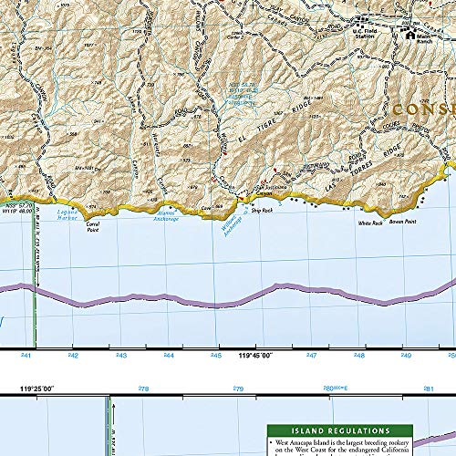 Channel Islands National Park Map (National Geographic Trails Illustrated Map, 252) #TOP2