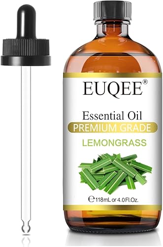 Miniatura 53 de EUQEE - Aceite esencial de rosa de gran capacidad 118mL, aceite de rosa premium con gotero de vidrio para difusor, fabricación de jabón y velas