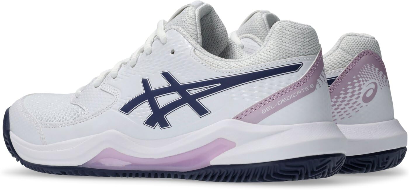 ASICS Dedicate 8 Clay Woman Tennis Shoes Blue Yellow