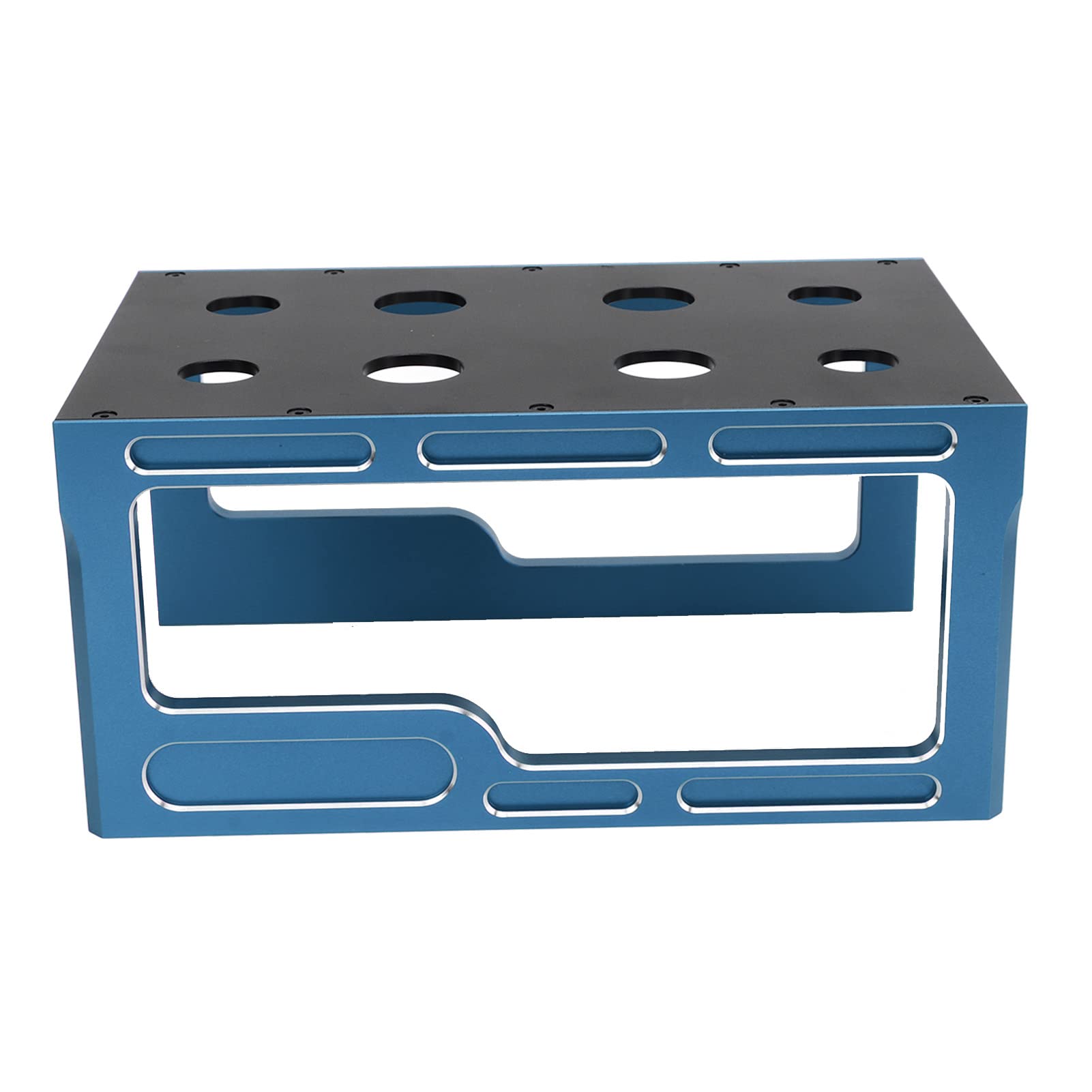 Estación de reparación de automóviles RC Plataforma de ensamblaje de exhibición Soporte de trabajo para automóvil RC Estación de trabajo estable para automóviles modelo 1/10 1/8 (Blue)