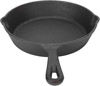 Cast Iron Skillets, Even Heat Spread Cast Iron Slow Cooking Cast Iron Pan Cast Iron Skillet 500℉ Oven Use for Grill Oven Broiler (16cm/6.3in)