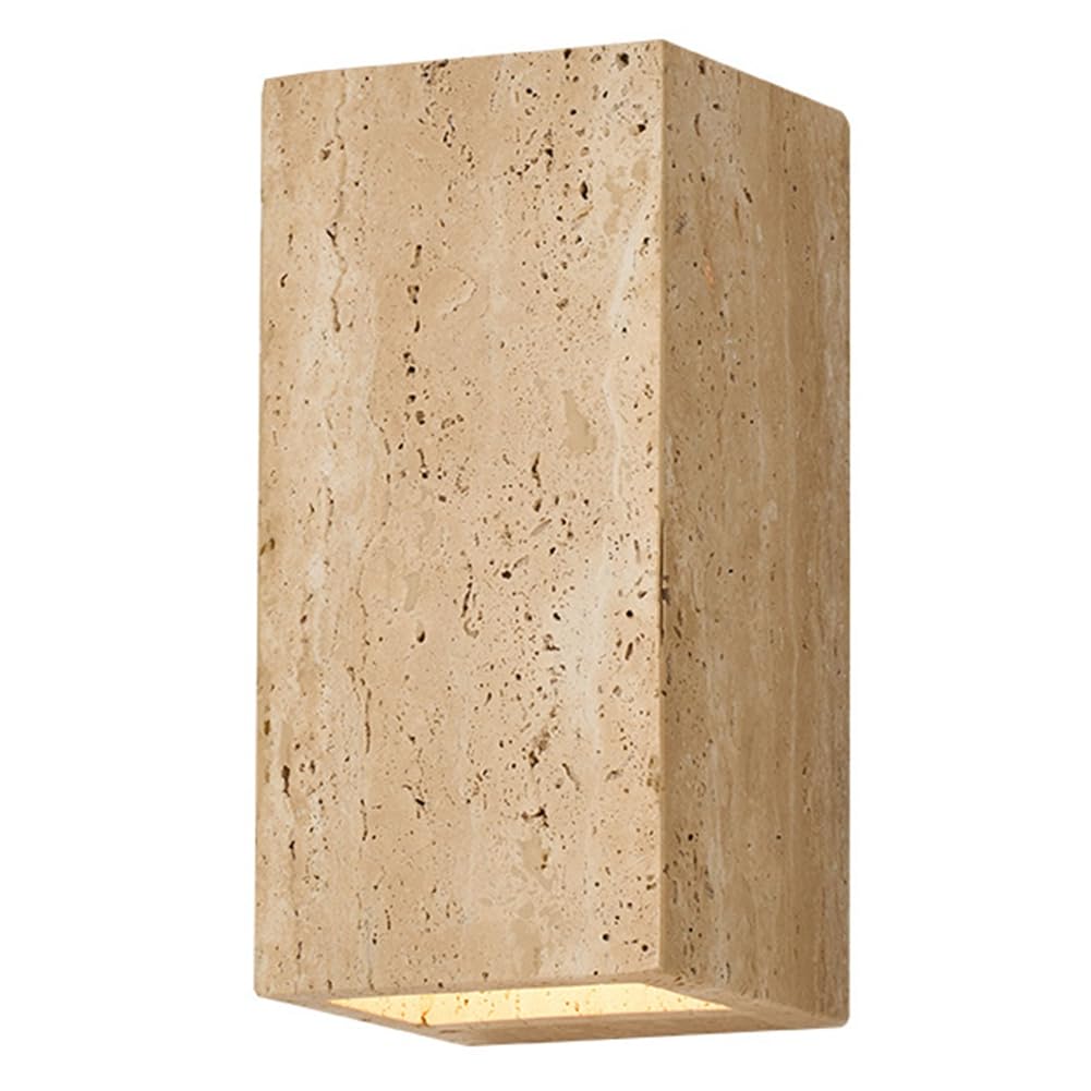 Hndhbfgrt Yellow Travertine Stone Wall Mounted Lamp Wall Lamp Sconce Light Background House