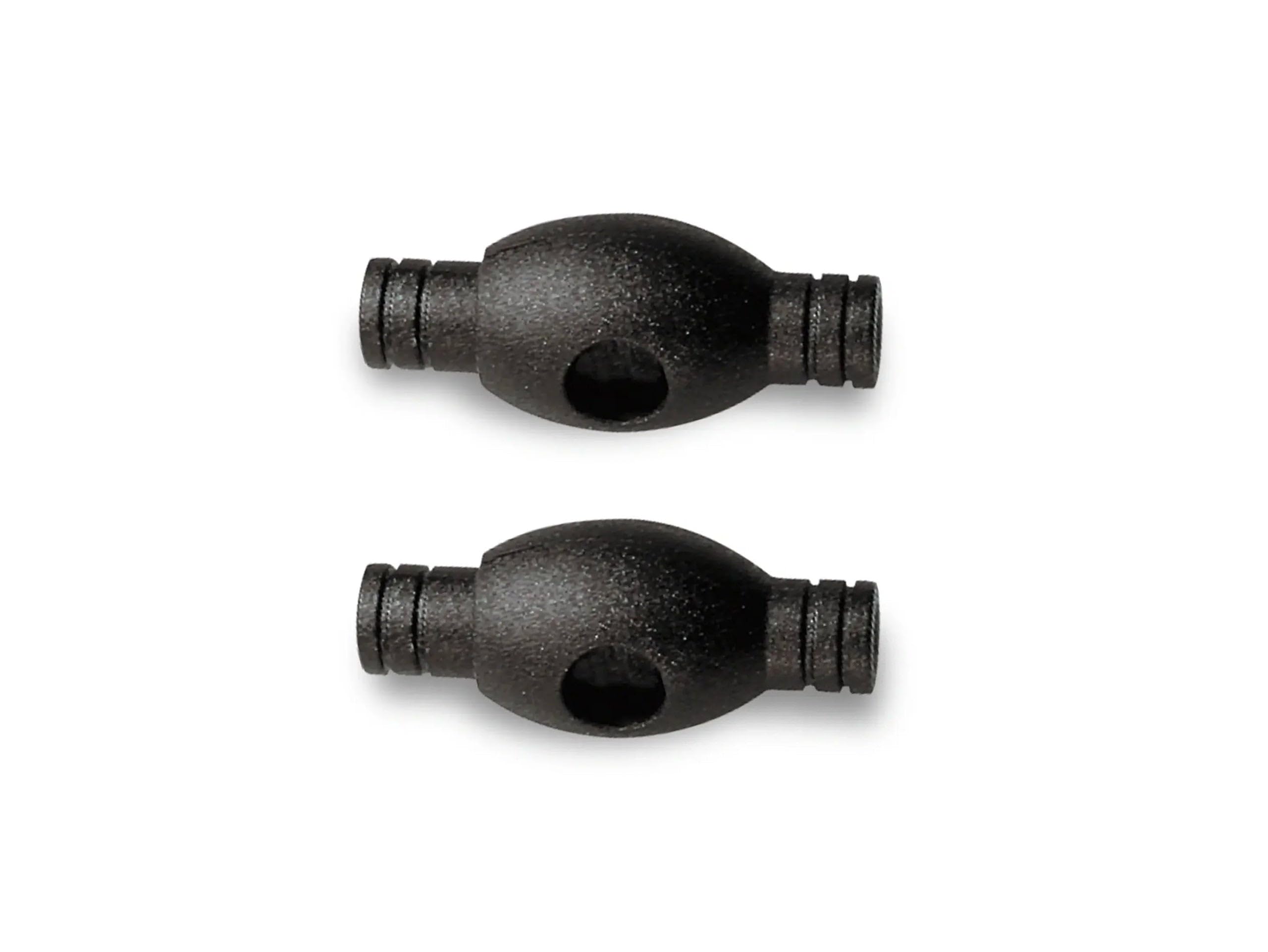 Prym 416651 - Fermacavo in plastica, 2 Fori, Colore: Nero, Poliestere, Nero