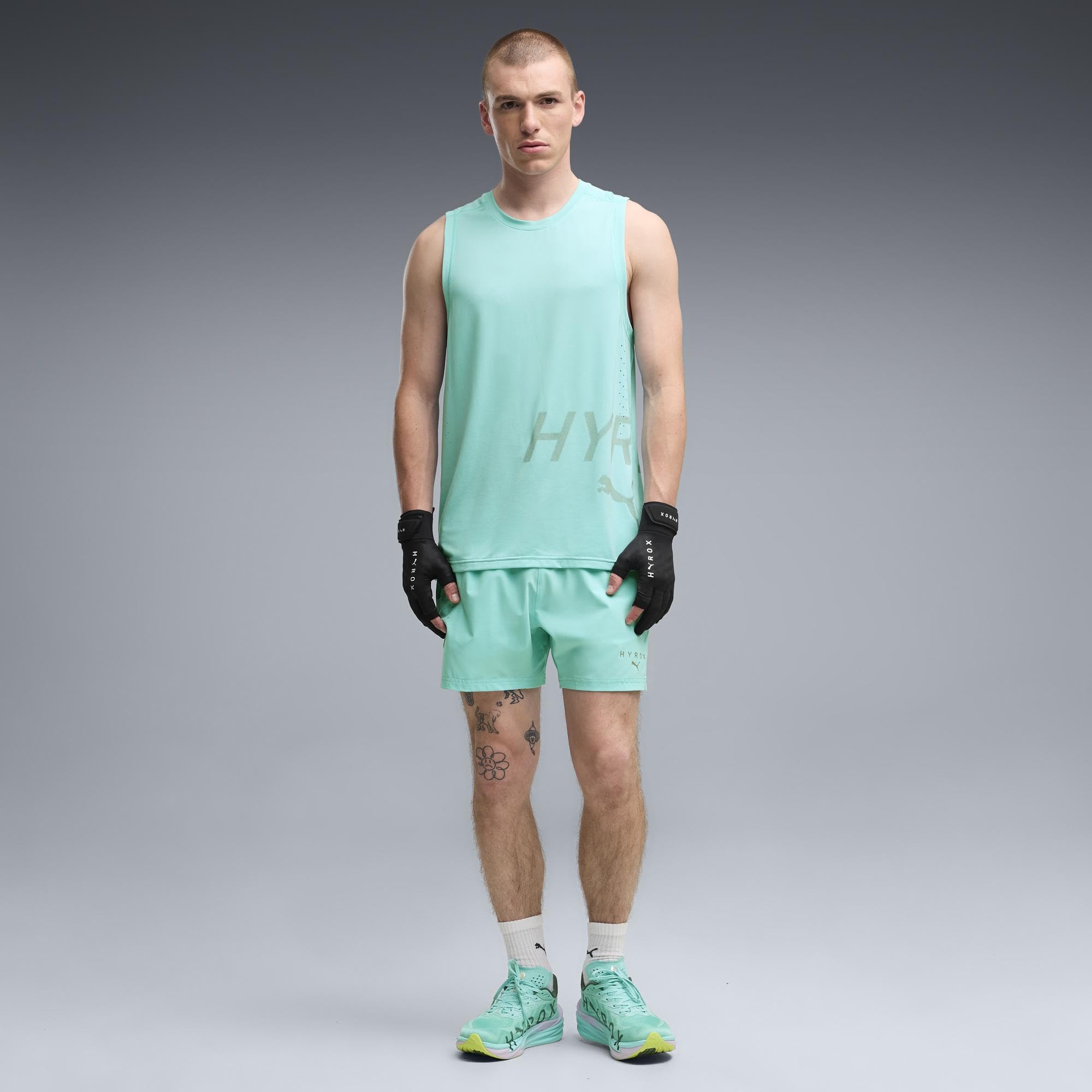 PUMA Deviate Nitro 4 Hyrox Zapatillas para Correr Zapatilla Neutral Hombres Turquesa - Intense Mint-Light Lavender 44