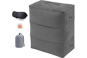 Kimiandy Inflatable Travel Foot Rest Pillow