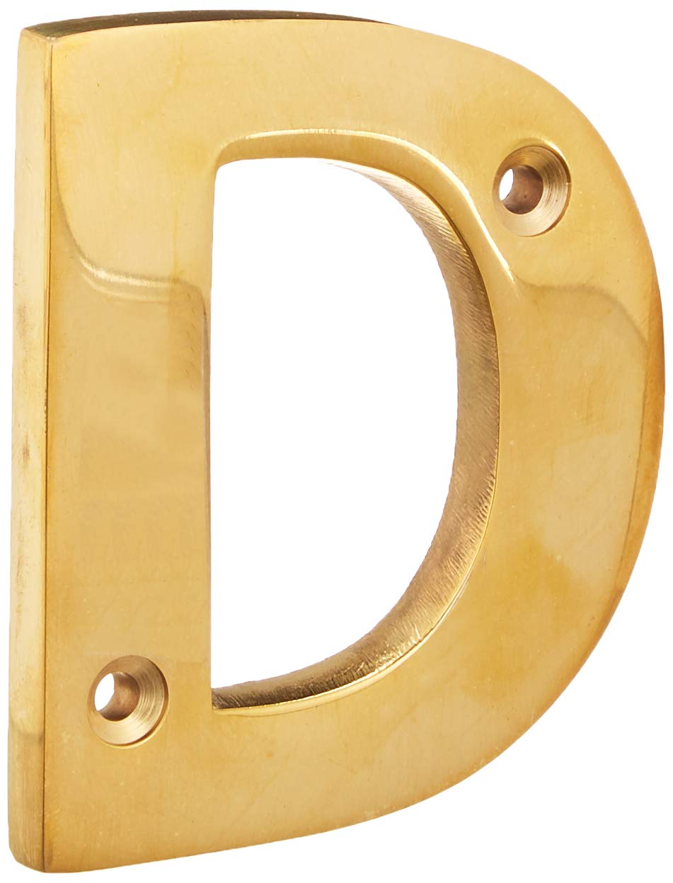 From The Anvil 83801D Polished Brass Letter D