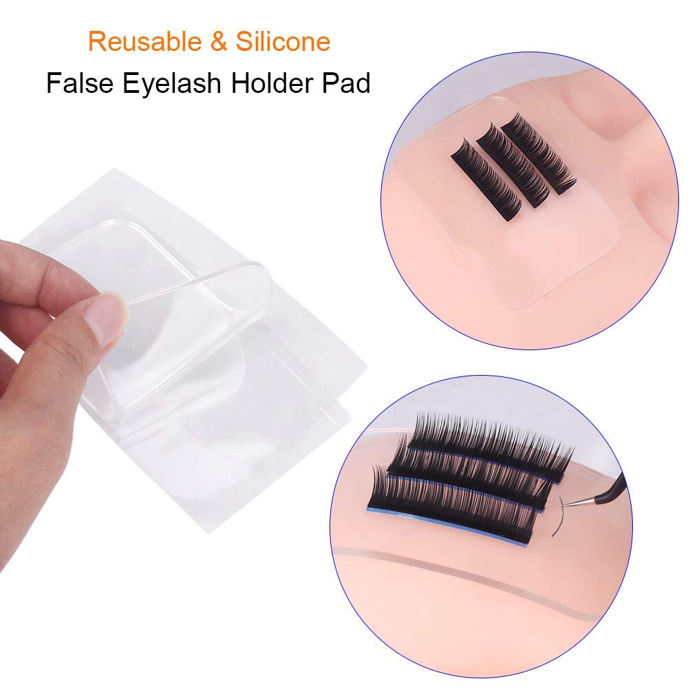 Kit D'extension De Cils, TopDirect 15 Pièces Formation Professionnelle En Tête De Mannequin Kit Complet d'Extension de cils kit d'extension de cils pour Formation de maquillage