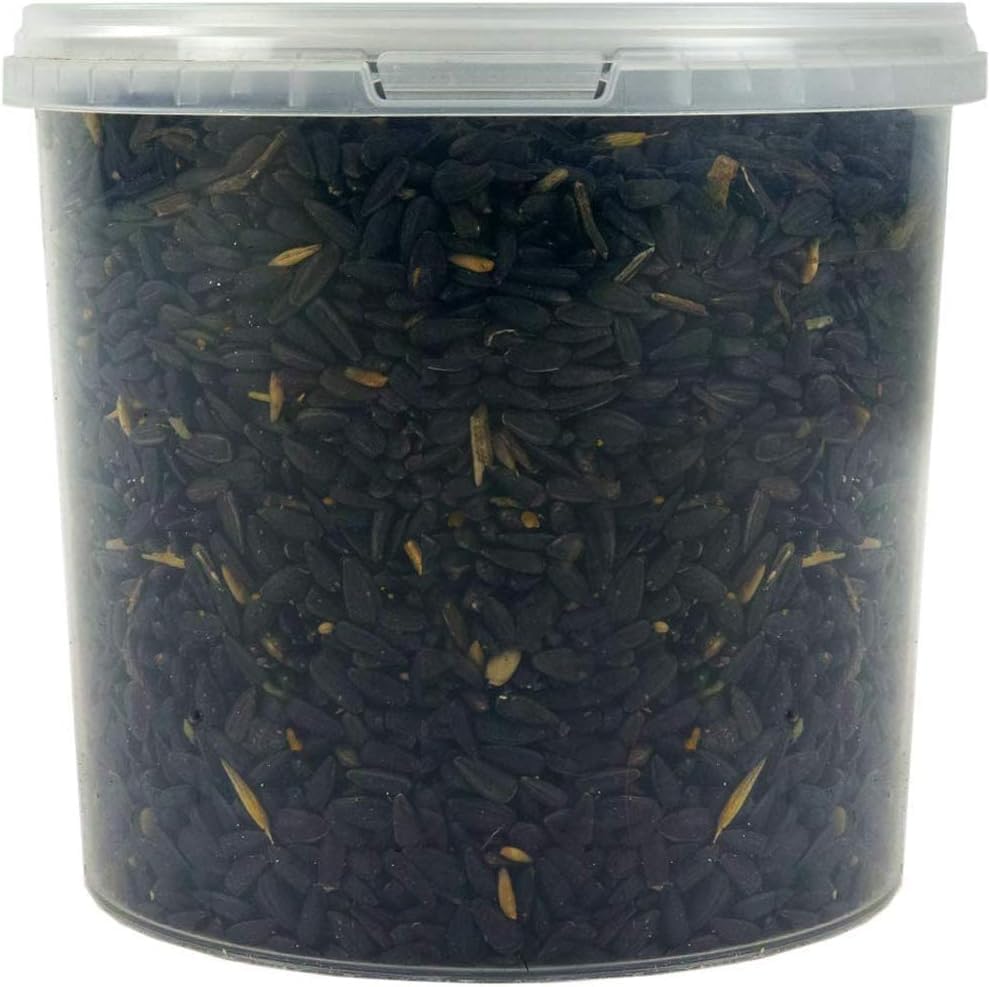 SQUAWK Black Oil Sunflower Seeds | Premium Quality Garden Wild Bird Food | Full of Protein, Rich in Oil Mix | Nutritious, High Energy Mixture | Perfect Year-Round Feeding for Birds (10L Tub)