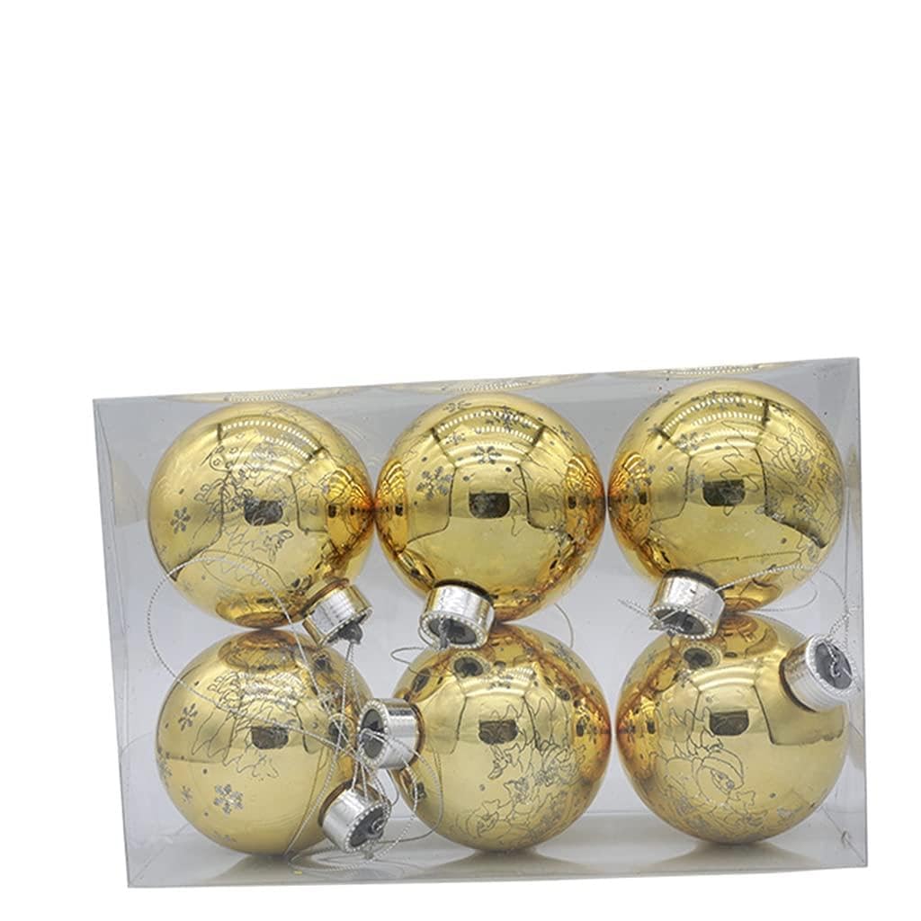 Boules de Noël incassables avec lumières LED à paillettes décoration arbre de fête