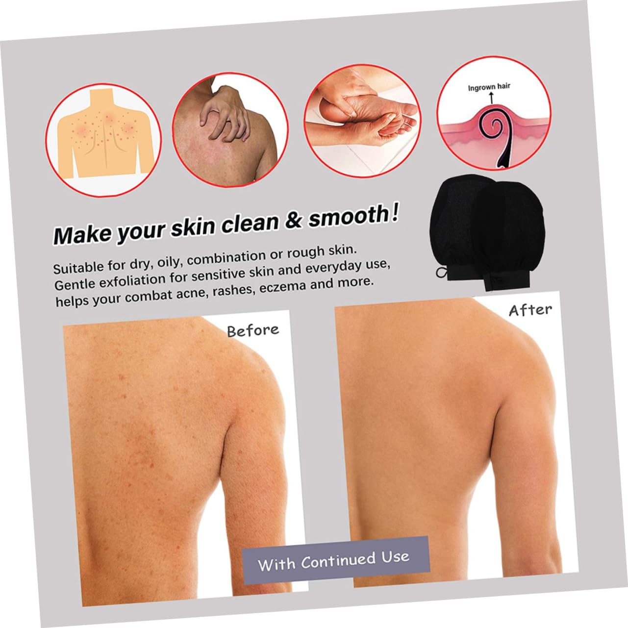 DOITOOL 15 Uds Guantes De Baño Guantes Exfoliantes Guante Exfoliante Corporal Guantes Exfoliantes Exfoliante Corporal Guantes Exfoliantes Guantes De Ducha Fibra De Viscosa Toallita De