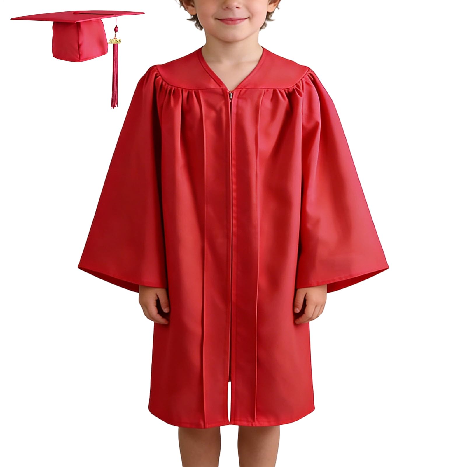 Ropa de graduado para niños y niñas con gorra escolar 2026 8