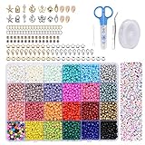 Colores brillantes:Las cuentas para pulseras vienen en más de veinte colores brillantes y los colores no se repiten.La calidad de las perlitas para hacer pulseras es estable, agregando protección a su creación.Los niños se emocionan cuando reciben cuentas de colores,porque pueden empezar a hacer pulseras, tobilleras y collares para sus amigas.