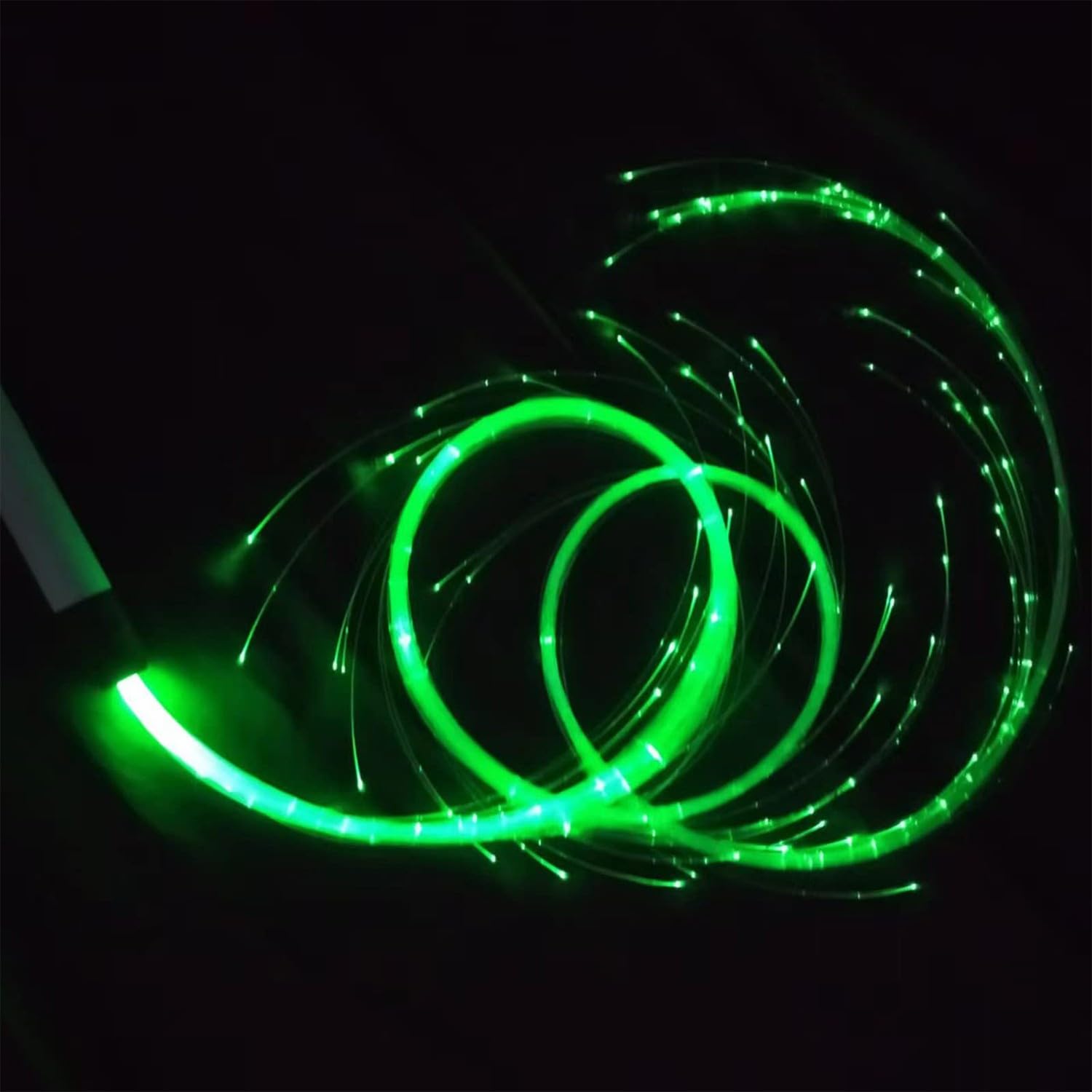 LED Peitsche, LED Glasfaser Weltraumpeitsche, Leuchtende Peitsche, Led Lichtpeitsche Mit 7 Farben Und 4 Leuchtmodi Für Tanzen Lichtshows Karneval Partys Musikfestival,Bar-Cheer-Requisiten